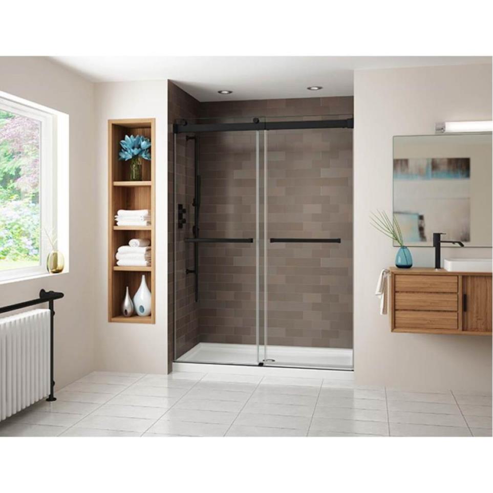 Door Matte Black Black Showers