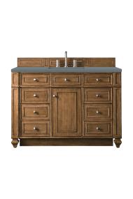 Base with Sink Top Saddle Brown Medium Finish Vanities