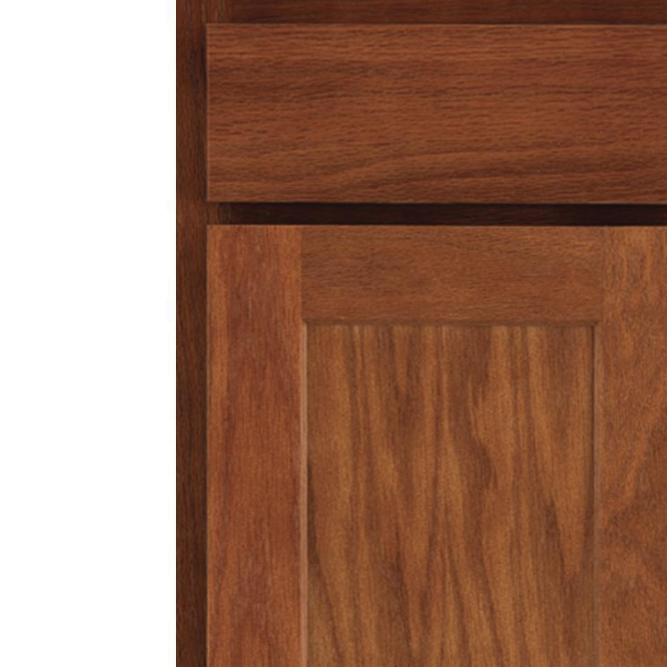 Square Sable Medium Finish Square Cabinets