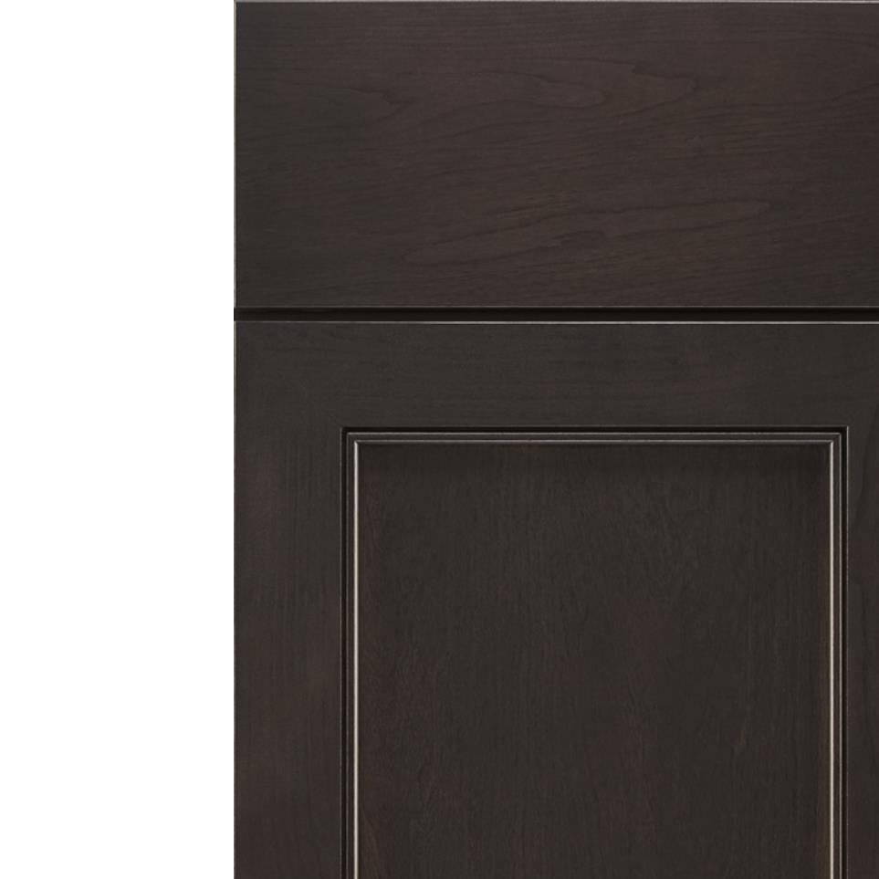 Square Storm Dark Finish Square Cabinets