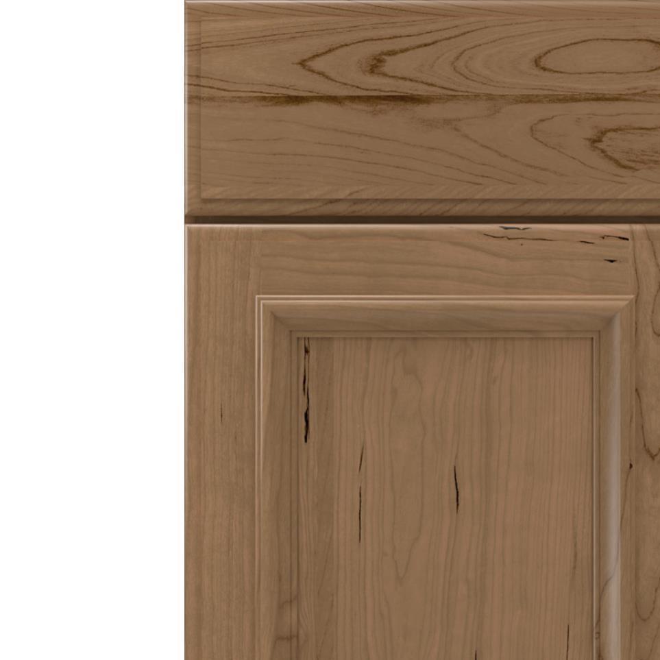 Square Buckskin Medium Finish Square Cabinets