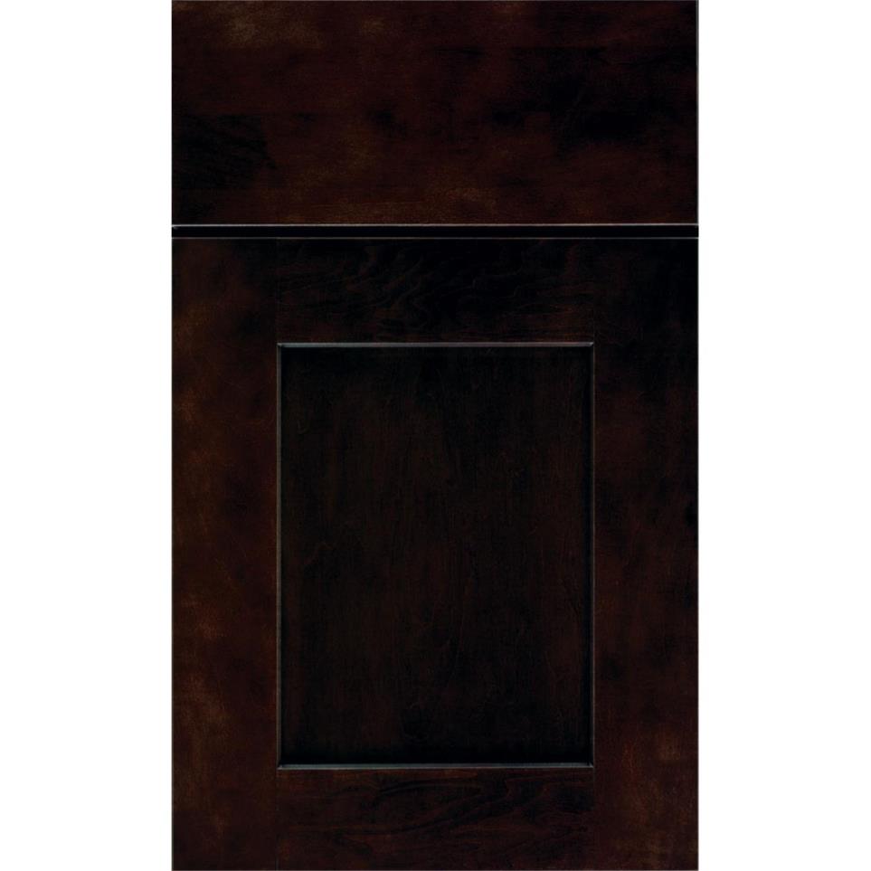 Square Chocolate Dark Finish Square Cabinets