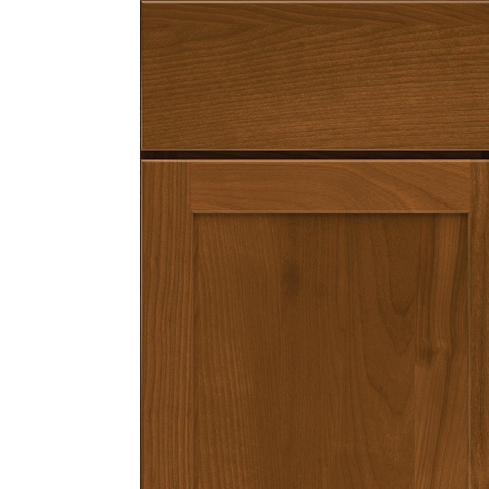 Square Saddle Medium Finish Square Cabinets