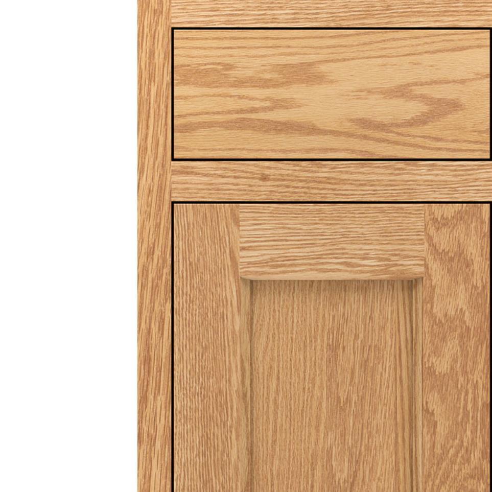 Square Natural Light Finish Square Cabinets