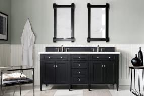 Base with Sink Top Black Onyx Dark Finish Vanities