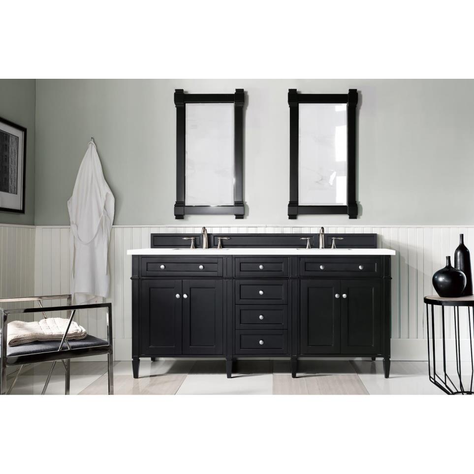 Base with Sink Top Black Onyx Dark Finish Vanities