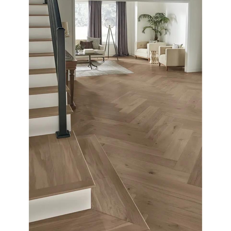 Plank Park City Herringbone Sundance Medium Finish Hardwood