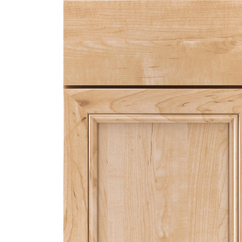 Square Natural Light Finish Square Cabinets