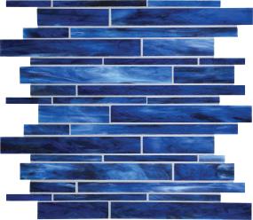 Mosaic Memphis Blues Glass Blue Tile