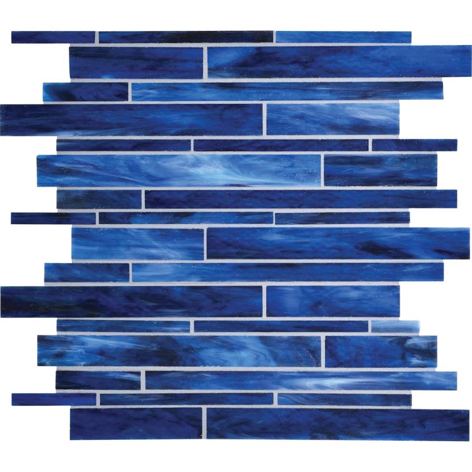 Mosaic Memphis Blues Glass Blue Tile