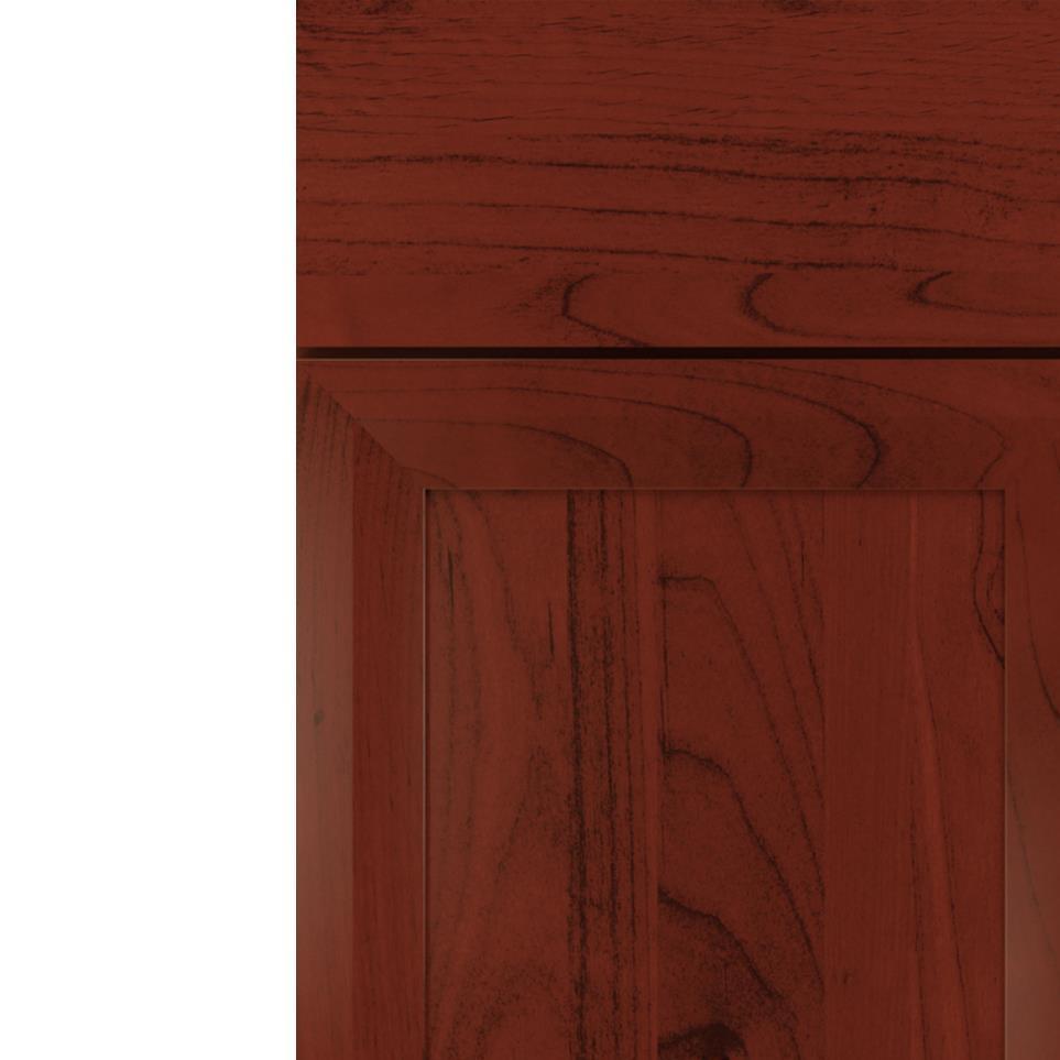 Square Marsala Dark Finish Square Cabinets