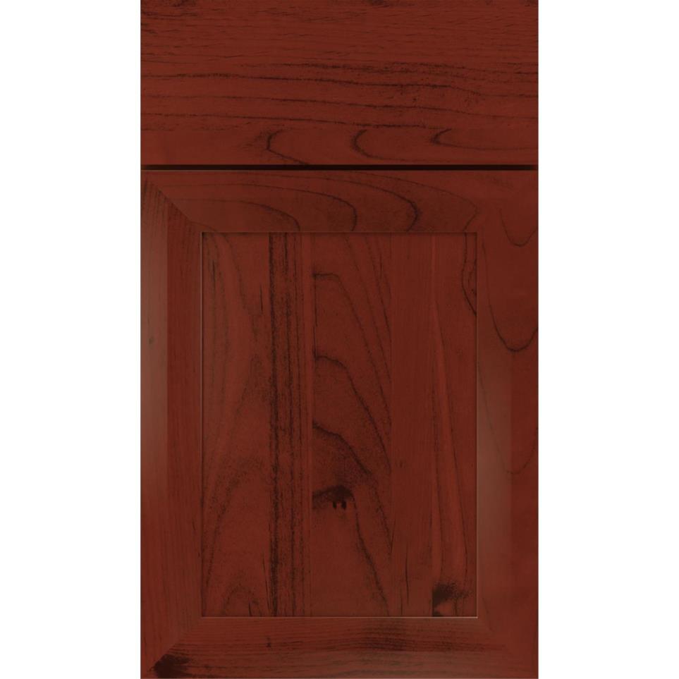 Square Marsala Dark Finish Square Cabinets