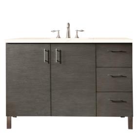 Base with Sink Top Silver Oak Medium Finish Vanities