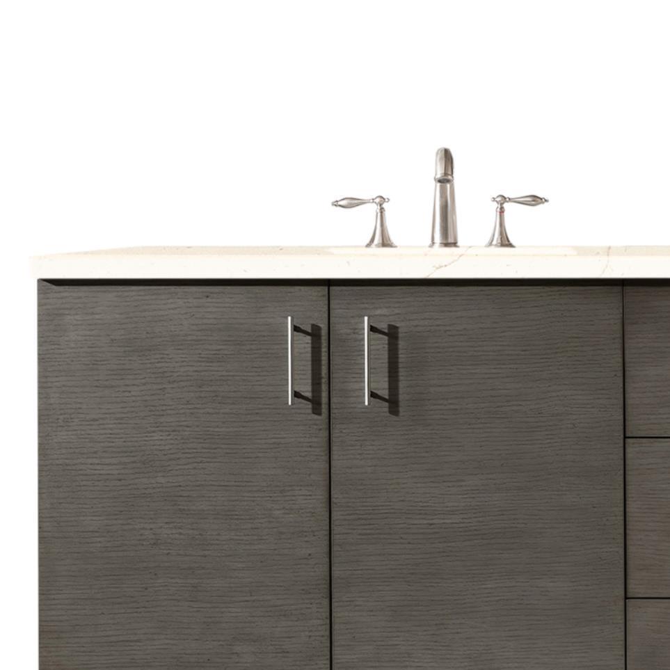 Base with Sink Top Silver Oak Medium Finish Vanities