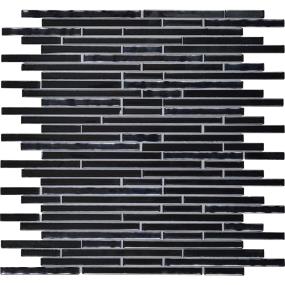 Mosaic Onyx Glass Black Tile