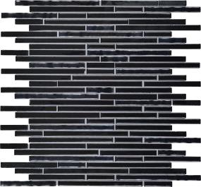 Mosaic Onyx Glass Black Tile