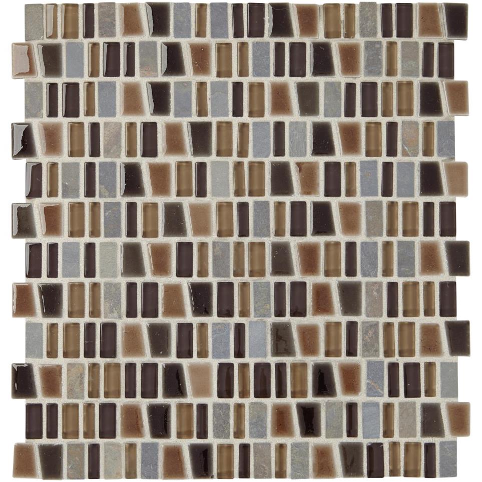 Mosaic Bark Matte Brown Tile