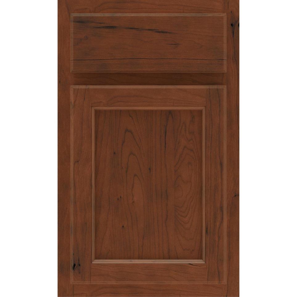 Square Tundra Dark Finish Square Cabinets