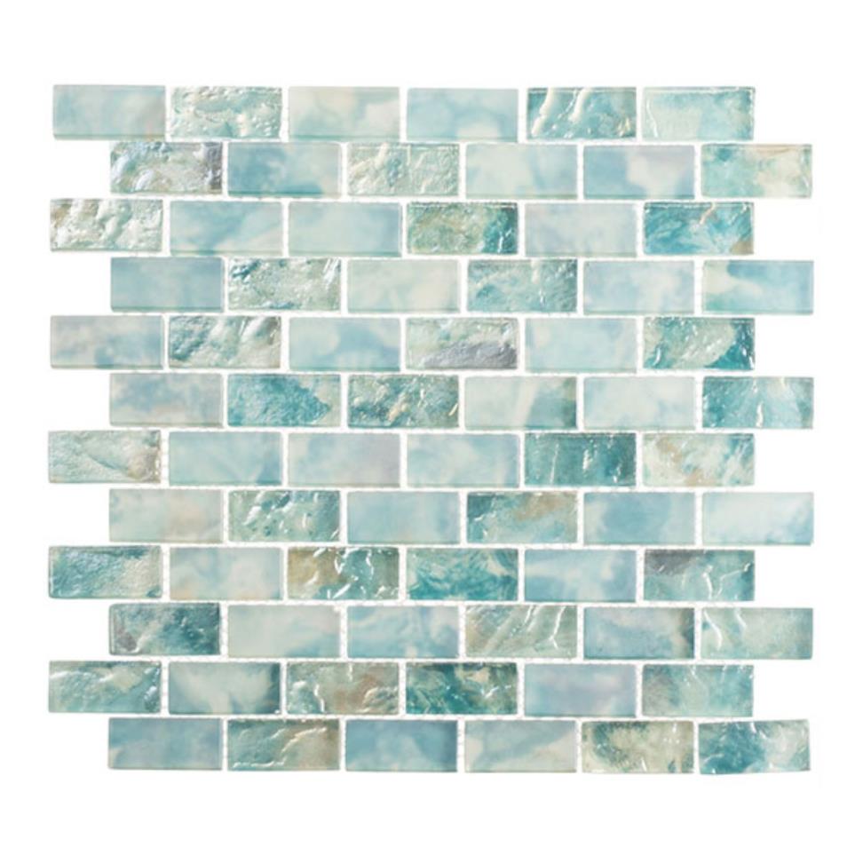 Mosaic Beach Day Green Tile