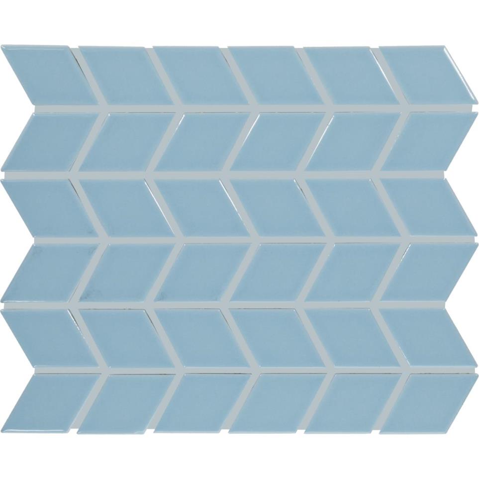 Mosaic Waterfall Glossy Blue Tile