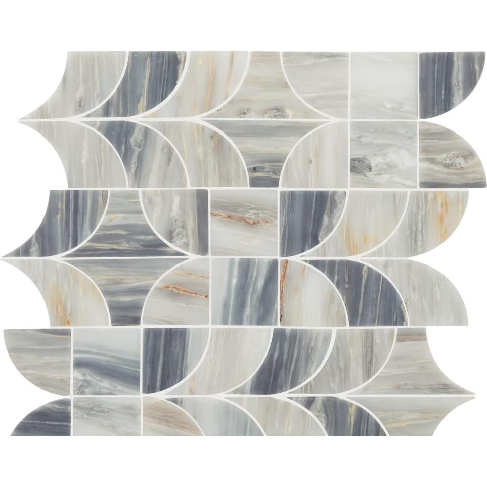 Mosaic Azure Polished Gray Tile