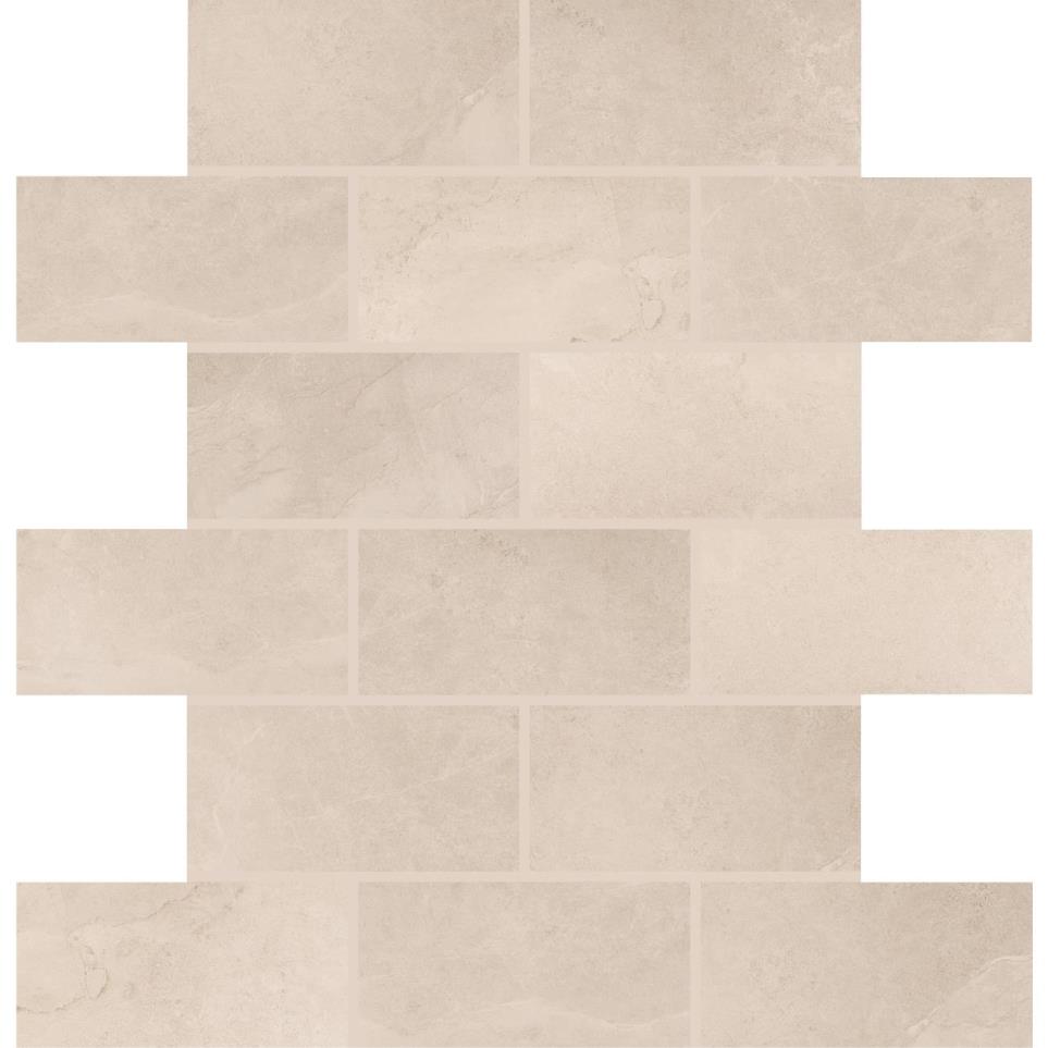 Mosaic Portrait White Matte White Tile