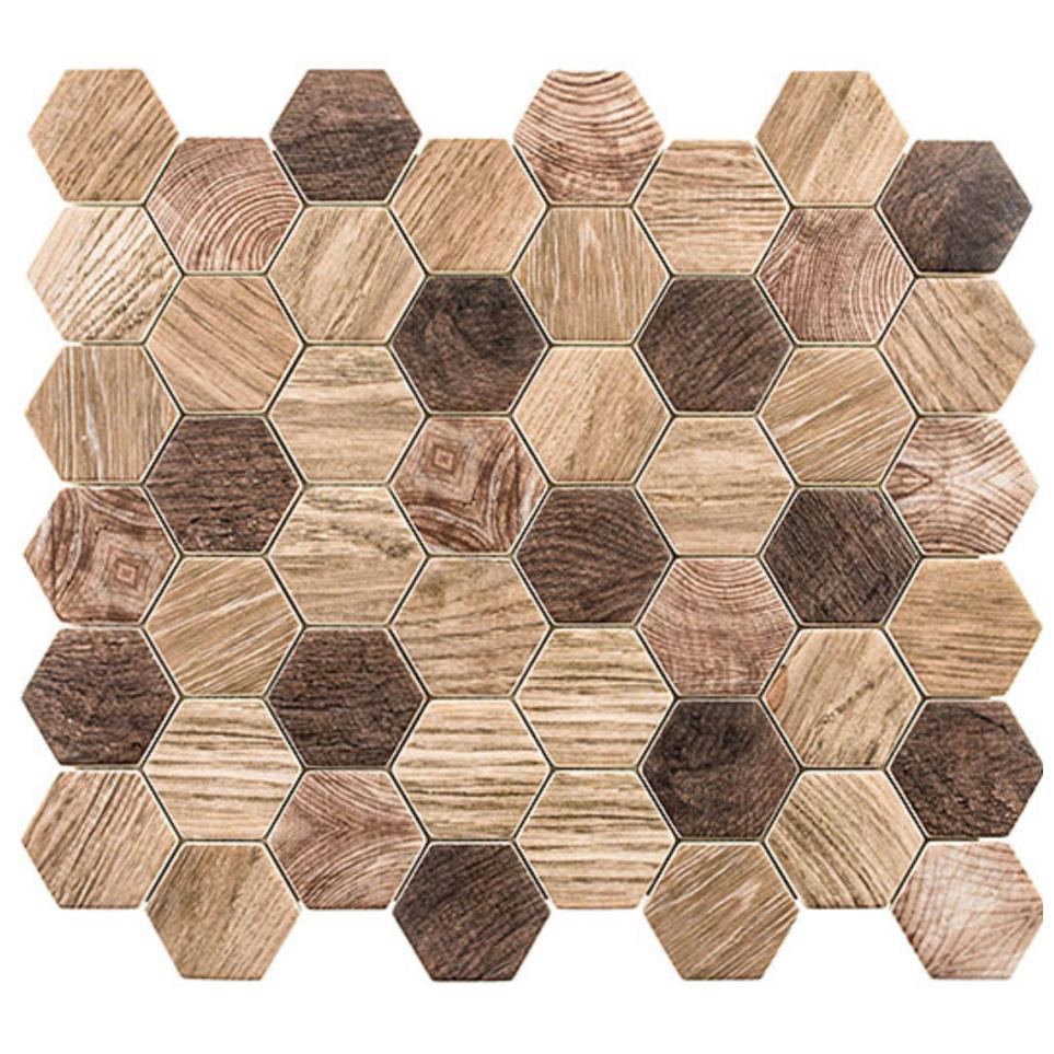 Mosaic Western Redwood Brown Tile