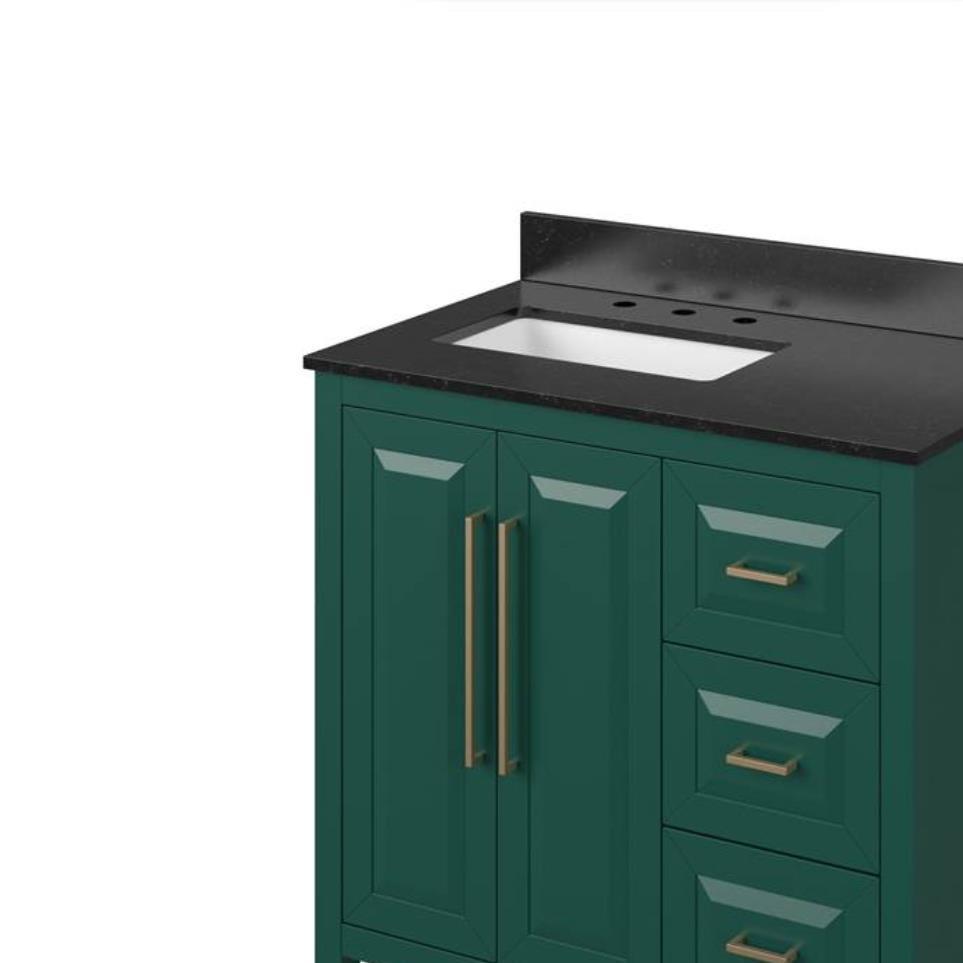 Base with Sink Top Green Green Vanities