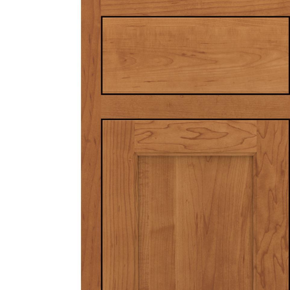 Square Suede Medium Finish Square Cabinets