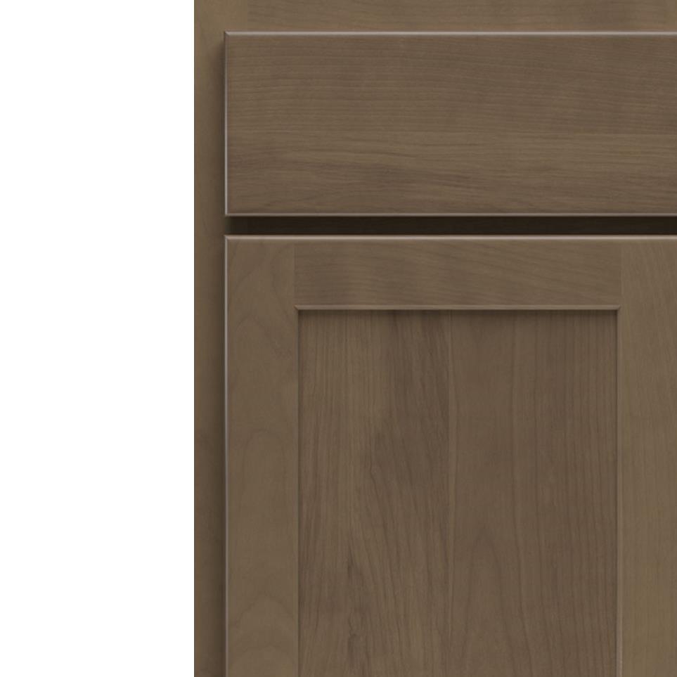 Square Burlap Medium Finish Square Cabinets