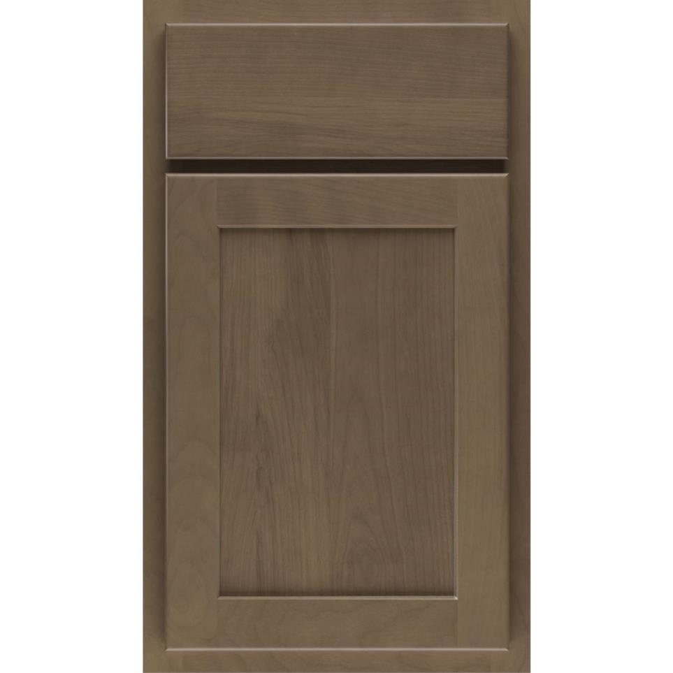 Square Burlap Medium Finish Square Cabinets