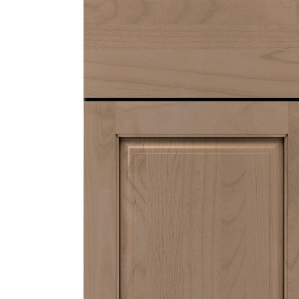 Square Boardwalk Light Finish Square Cabinets