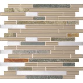 Mosaic Meditation Blnd Mixed Beige/Tan Tile