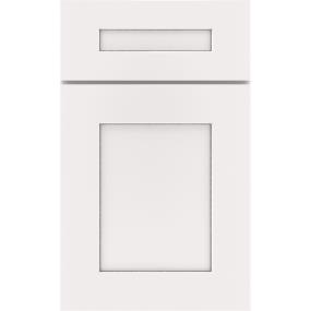 5 Piece White With Toasted Almond Detail Glaze - Paint 5 Piece Cabinets