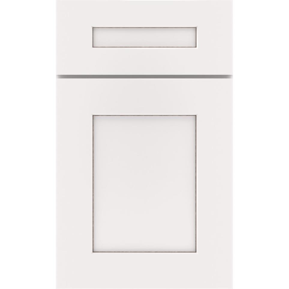 5 Piece White With Toasted Almond Detail Glaze - Paint 5 Piece Cabinets