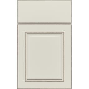 Square Icy Avalanche With Toasted Almond Detail Glaze - Paint Square Cabinets