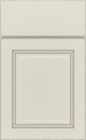 Square Icy Avalanche With Toasted Almond Detail Glaze - Paint Square Cabinets