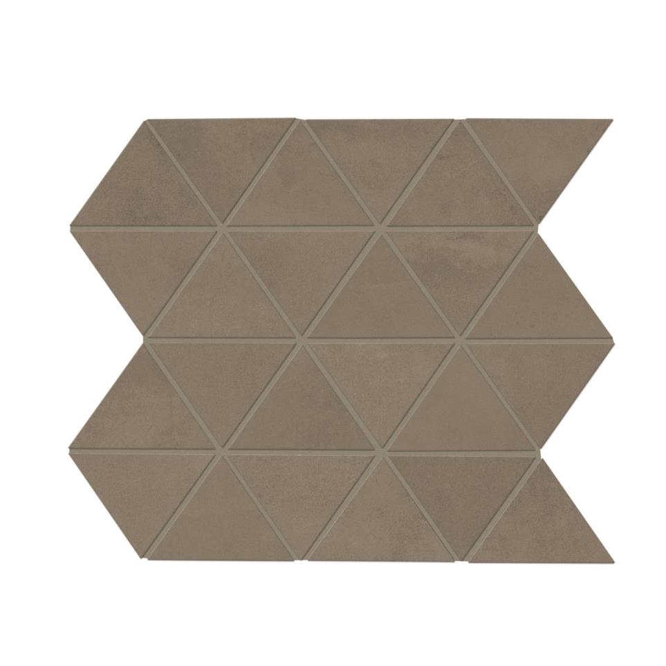 Mosaic Rhythm Brown Matte Brown Tile