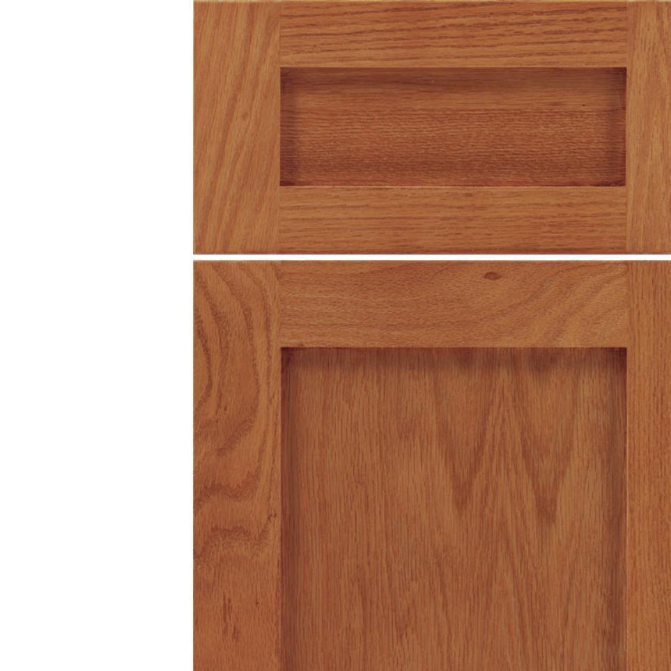 Square Spice Light Finish Square Cabinets