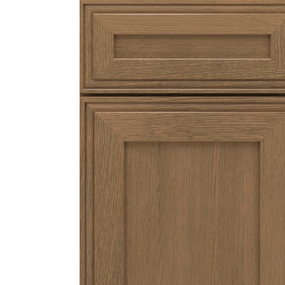 Square Gunny Medium Finish Square Cabinets