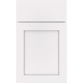 Square White With Grey Stone Detail Glaze - Paint Square Cabinets