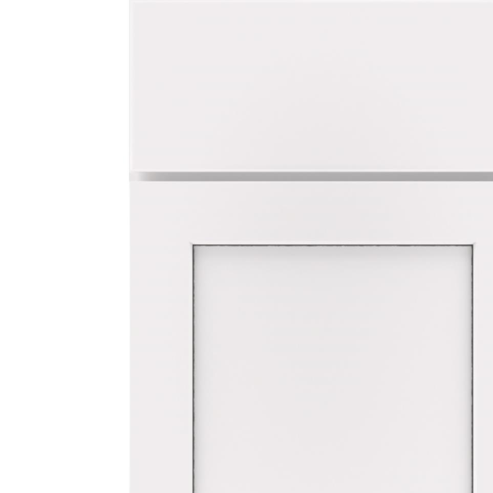 Square White With Grey Stone Detail Glaze - Paint Square Cabinets