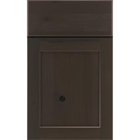 Square Thatch Dark Finish Square Cabinets