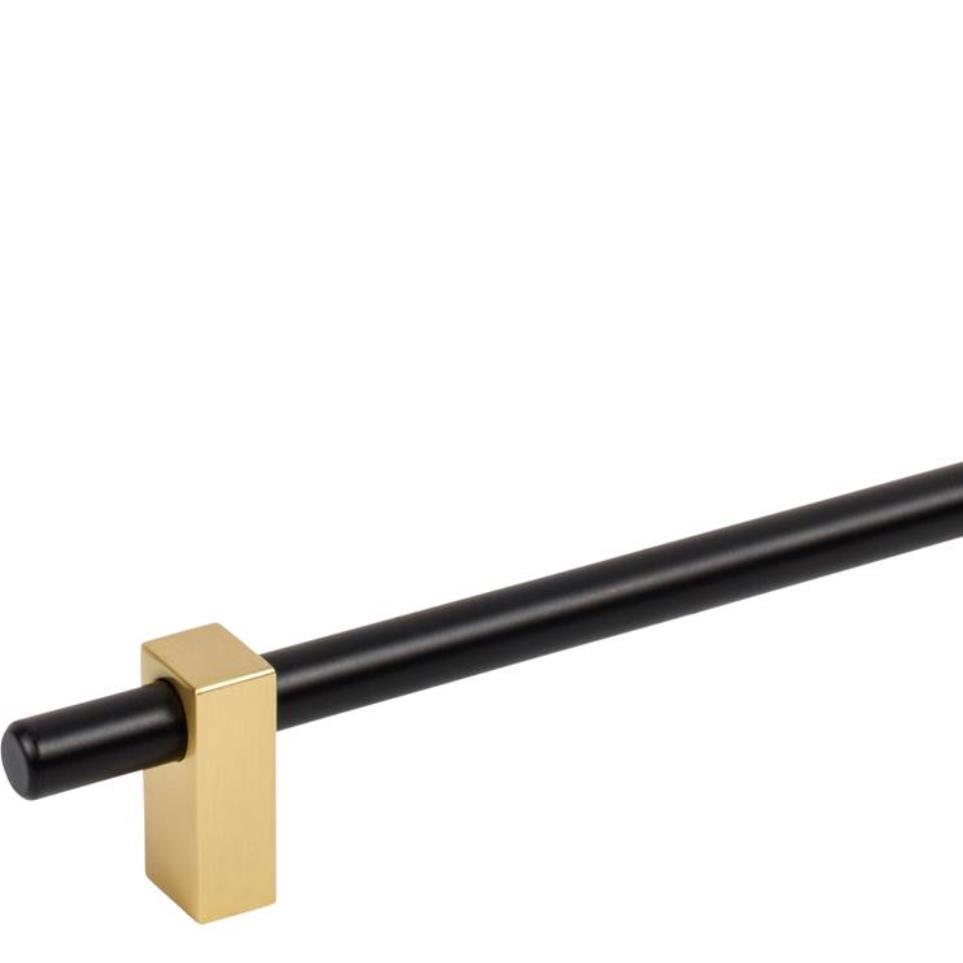 Bar Pull Matte Black,Brushed Gold Brass / Gold Pulls