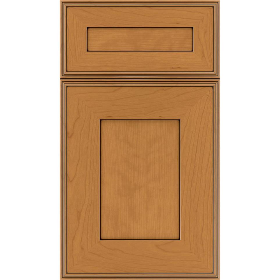 Square Ginger Black Glaze Glaze - Stain Square Cabinets