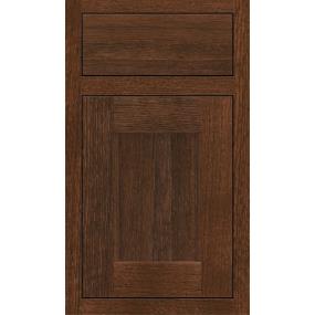 Square Sepia Dark Finish Square Cabinets