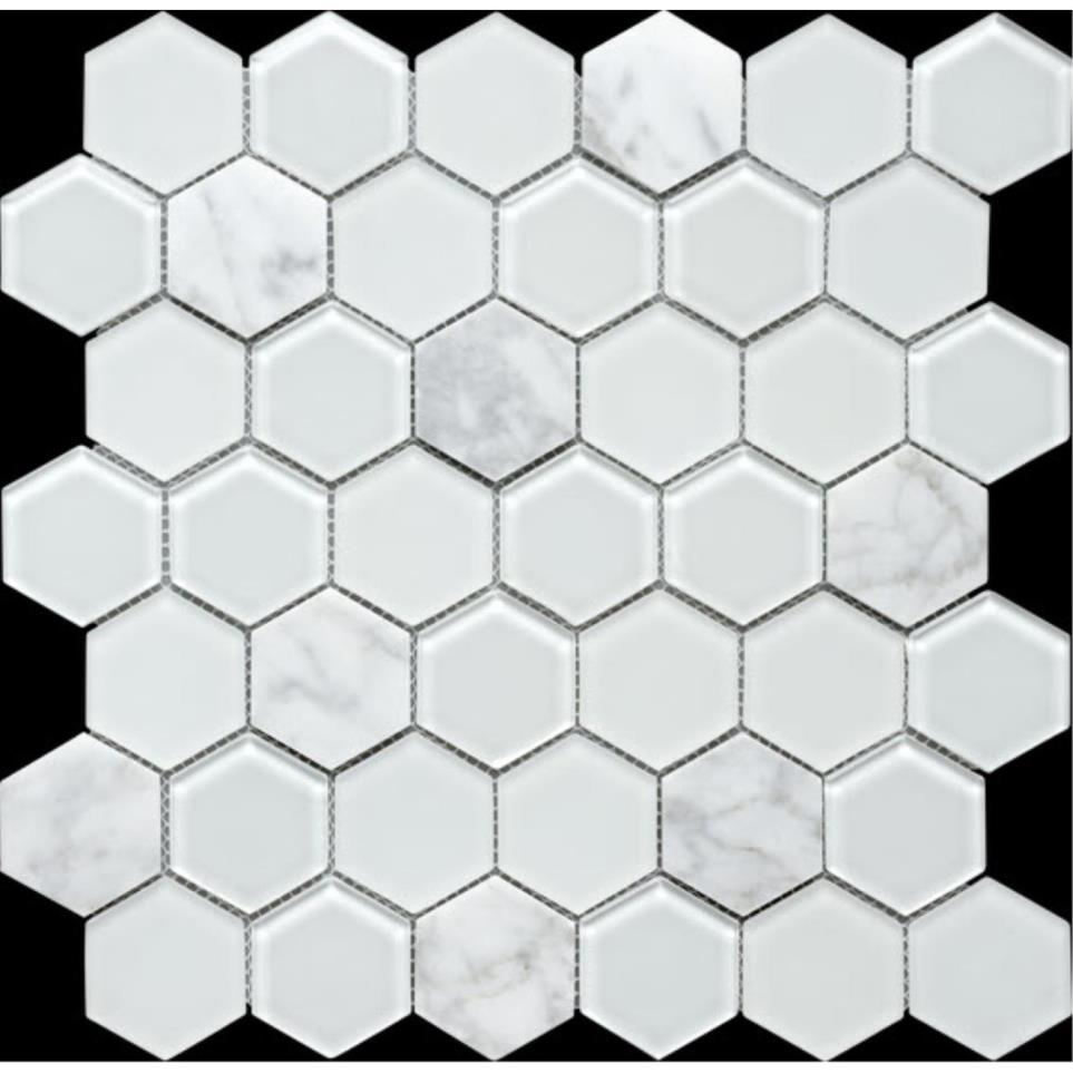 Mosaic Jah-5 Diamond White Tile