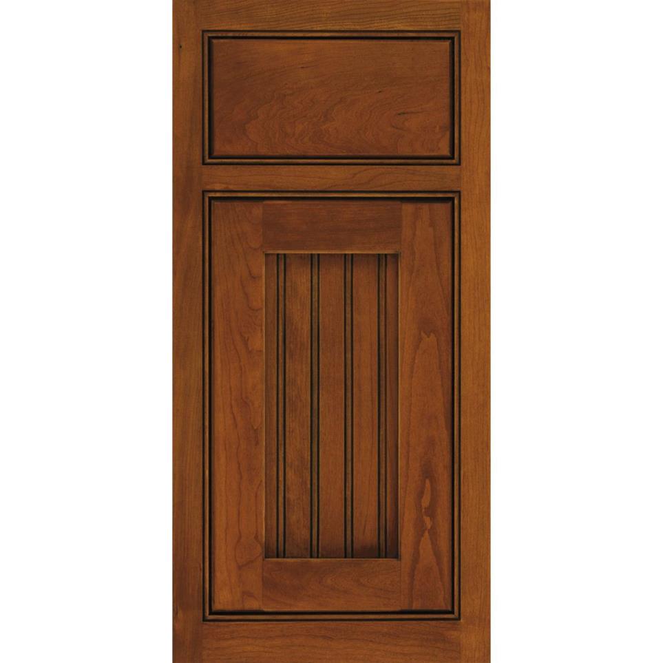 Square Nutmeg Onyx Medium Finish Square Cabinets