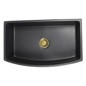 Porcelain Enamel Glaze Grey / Black Sinks