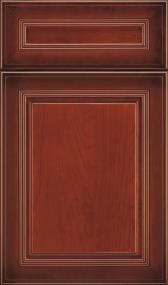 5 Piece Cordial Ombre Dark Finish Cabinets